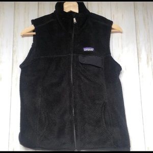 Patagonia Black Vest-Small Fleece